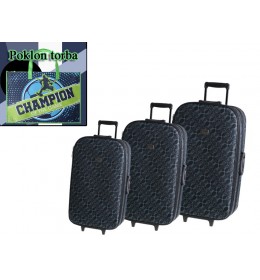 Set od 3 kofera Cairo Black Pattern + poklon torba