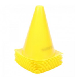 Set od 10 čunjeva za trening 30 cm žuta