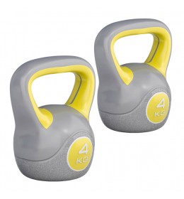 Set plastičnih ruskih zvona (2 x 4 kg) sivo-žuta