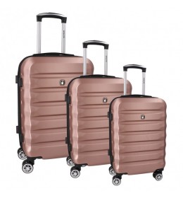 Verona, kofer, set 3 komada, roze zlato 110081