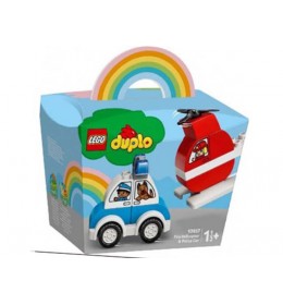 Vatrogasni helikopter i policijski auto Lego Duplo My First