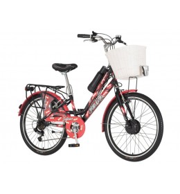 E-Bicikl Visitor Fashion Inferior 24" crno crveni