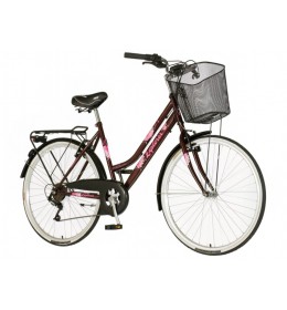 Explorer elite lady bicikla bordo roza 