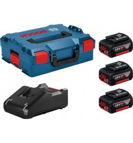 Bosch Početni set 3 x akumulator GBA 18V 5,0 Ah+punjač GAL 18V-40 0615990L3T