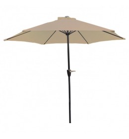 Aluminijumski suncobran 270 cm sivo-braon