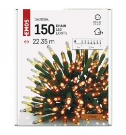 Emos led svetlosni lanac tradicional 150 led 223m MTG-D4AW12 