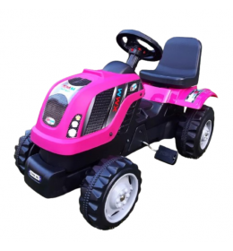 Traktor na pedale MMX roze 