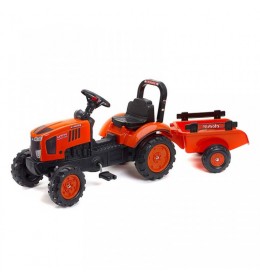 Traktor na pedale Kubota sa prikolicom Falk