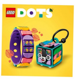 Lego kocke - Narukvica i privezak za torbu - Neon tigar