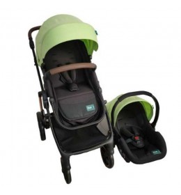 Kolica za bebe Puerri Duo sistem Oscar, light green