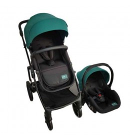 Kolica za bebe Puerri Duo sistem Oscar, dark green
