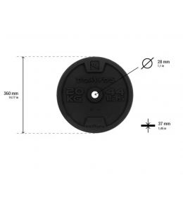 Teg od livenog gvožđa za dizanje 28 mm 20kg 
