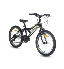 Bicikl CASPER 200 20"/6 crna/zelena/žuta 650208