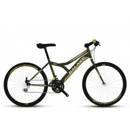  Brend:	GALAXY Materijal rama:	Čelik Veličina rama:	16" Prednje vile:	HI TEN ČELIK KRUTA 26“ Upravljač:	MTB ČELIK 22.2/25.4X600mm Ručke upravljača:	90 mm CRNE Obručevi točkova:	26“ ALU DUPLI ZID 36R Glava prednja:	MTB 36R ČELIK CRNA Glava zadnja:	MTB 36R ČELIK CRNA Sedište:	MTB 270x170mm Kočnice:	V-BRAKE ALU Ručice kočnica:	PVC ALU Menjač zadnji:	INDEX 6/7 RUPA POWER Menjač prednji:	POWER INDEX 28.6mm/42T DOWN PULL Ručice menjača:	REVO SHIFT POWER EKONOMIK 3F/6I Broj brzina:	18 Račna (zadnji lančanik):	6-FA