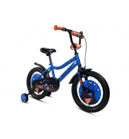  Brend:	GALAXY Materijal rama:	Čelik Obručevi točkova:	ALU 16" Ručice kočnica:	PVC Kočnice:	zadnja kontra, prednja V-brake Sedište:	GHOST BEZ OPRUGA Sp. gume:	16X2.125 CRNE Blatobrani:	plastični Lancobran:	plastični Dodatna oprema:	zvonce, pomoćni točkovi Boja:	plava/narandžasta