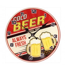 Sat zidni cold beer r30cm 