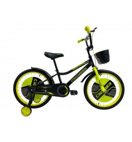 Dečija bicikla 20'' Crosser žuti sa pomoćnim točkovima (SM-20102)