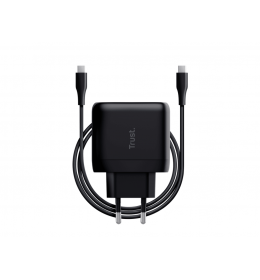 Trust Punjač Maxo 65W/USB-C/laptop/smartphone/tablet/2m USB-C kabel/crna 