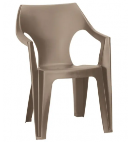 Stolica dante pvc niski naslon 57x57x79 cappuccino 