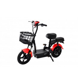 Električni bicikl RX20-48 crno-crveno 