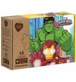 Igracka clementoni puzzle 3 x 48 marvel superheroj  4+
