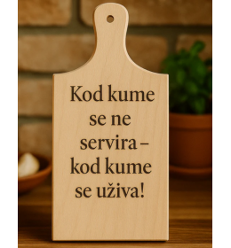 Daska za sečenje kod kume se uziva 