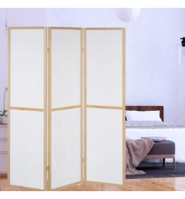 Drveni paravan sa platnom 3 krila 195x175cm