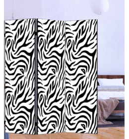 Paravan Zebra crno beli 3 Krila 