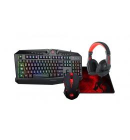 4 in 1 Combo S101-BA-2 Keyboard, Mouse, Headset & Mouse Pad YU