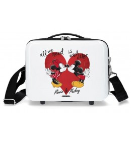 Beauty case ABS Minnie & Mickey Love