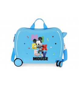 Kofer za decu ABS Mickey party plavi