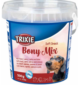 Poslastice za pse soft snack koskice mix govedina piletina jagnjetina losos 500g