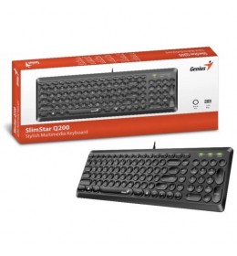 Genius SlimStar Q200,USB,BLK,SER