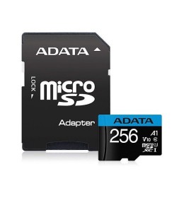MICRO SD.256GB AData + SD adapter AUSDX256GUICL10A1-RA1