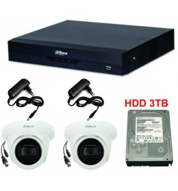 Dahua SET-13 * 2 kamere Full HD dome+dvr+hdd+napajanje 3TB Tehnicki pregled