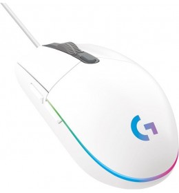 Logitech G102 Lightsync Gaming Wired Mouse, White USB