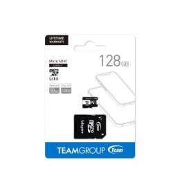 TeamGroup MICRO SDXC 128GB UHS-I +SD Adapter TUSDX128GCL10U03