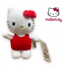 Plisana Hello Kitty u crvenom odelcu sa crvenom mašnom je slatka i šarmantna igračka koja će oduševiti svakog ljubitelja ovog popularnog lika! Sa prelepim crvenim odelcem i jarkom crvenom mašnom na uvetu, ova mekana i nežna figura donosi veselje i toplinu. Napravljen od visokokvalitetnog pliša, savršen je za maženje, igru i kao ukras u dečjoj sobi