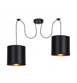 Candi Lux Viseća Lampa Crna 2 2x40W E27
