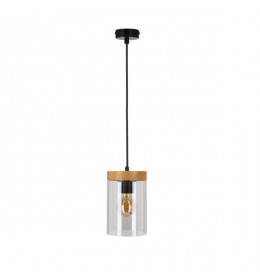 Wels Visilica Crna + Drvo1x40W E27