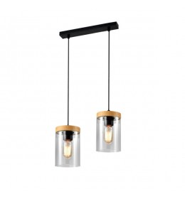 Wels Visilica Crna + Drvo 2x40W E27