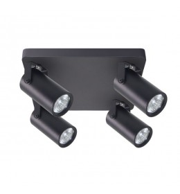 Gary Zidna Lampa Crna 4x15W GU10