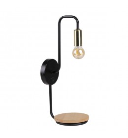 Bipi Zidna Lampa sa Prekidačem Crno Zlatna 1x40W E14