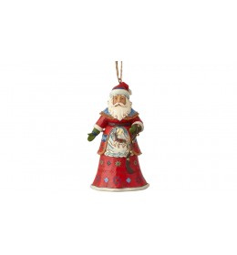 Lapland Santa With Bells Hanging Ornament Figure
