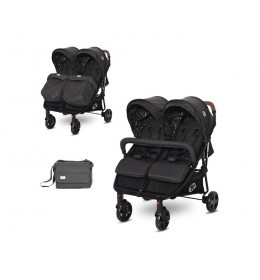 Kolica Duo + Torba Za Mame Black Circles Lorelli