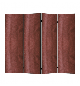 Paravan Amsterdam pliš 5 krila 250x175cm crvena 
