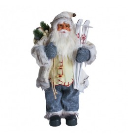 Deco Santa Deda Mraz bela 60cm