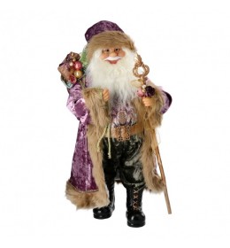 Bun Bun 70 novogodišnja dekoracija Deda mraz ljubičasta 60cm