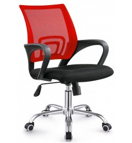 Kancelarijska stolica C-804D Crvena ledja/crno sedište 