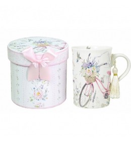 Lea keramička šolja roze Bicycle